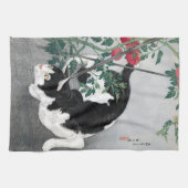 Cat en Tomato, Takahashi Shotei Theedoek (Horizontaal)