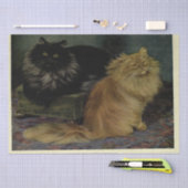 Cat Ephemera Decoupage Rookt Oranje Perzen Tissuepapier (Craft)