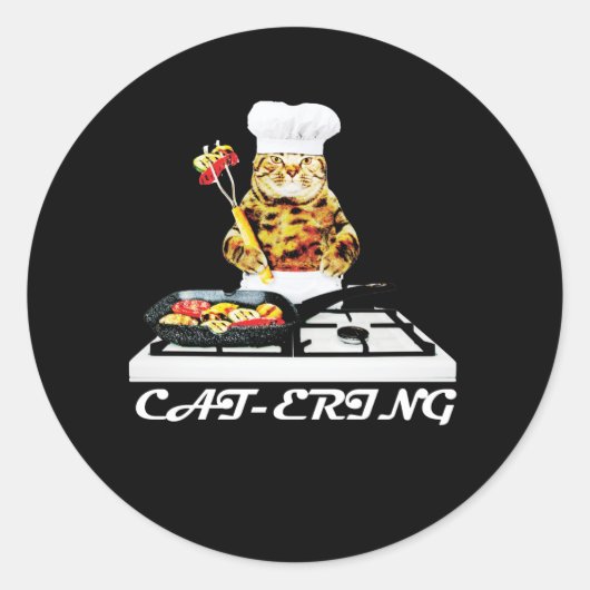CAT-ERING 2 RONDE STICKER (Voorkant)