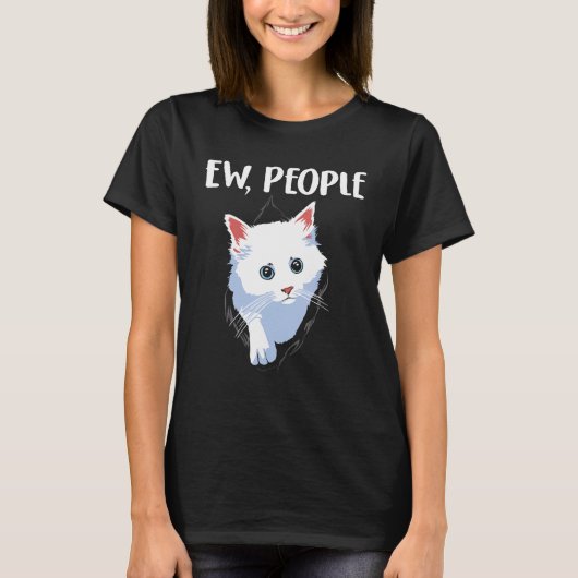 Cat Ew People T-shirt (Voorkant)