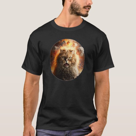 Cat Explosion Kitten Villain for of Cats Animals T-shirt (Voorkant)