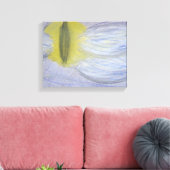 Cat Eye Maan van Sky Boivin Canvas Afdruk (Insitu (Woonkamer))