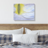 Cat Eye Maan van Sky Boivin Canvas Afdruk (Insitu (Slaapkamer))