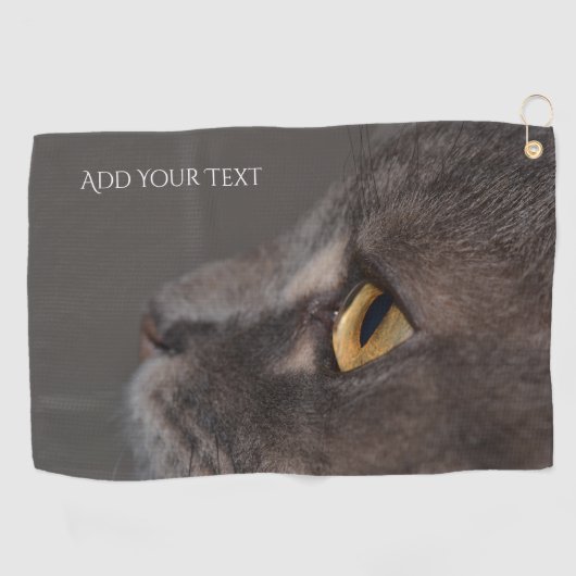Cat Eye-Macro van Shirley Taylor Golfhanddoek (Horizontaal)