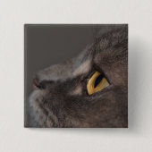 Cat Eye-Macro van Shirley Taylor Vierkante Button 5,1 Cm (Voorkant)
