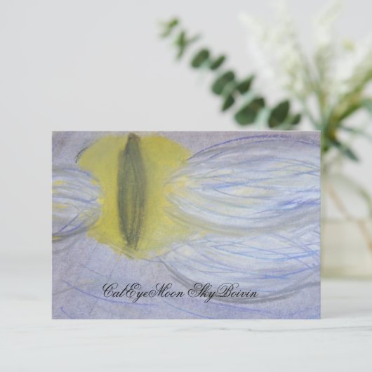 Cat Eyed Moon Canvas Print (Staand voorkant)