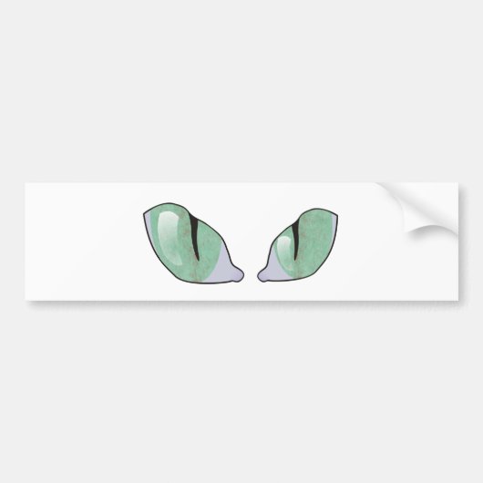 Cat Eyes Bumpersticker (Voorkant)