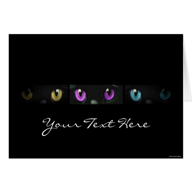Cat Eyes Kaart (Voorkant Horizontaal)