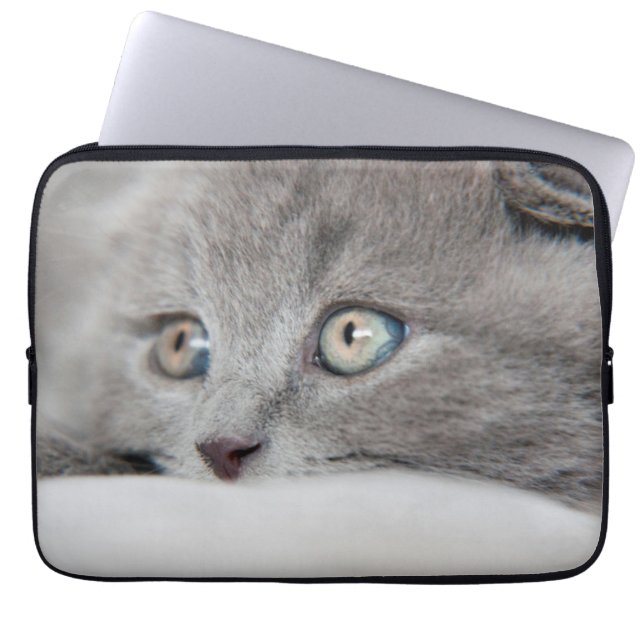 Cat Eyes Laptop Sleeve (Voorkant)