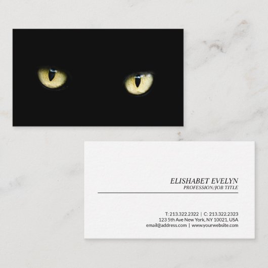 Cat Eyes Visitekaartje (Voorkant / Achterkant)