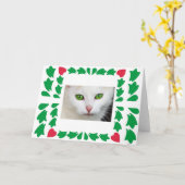 Cat Eyes Wenskaart Kaart (Gele Bloem)