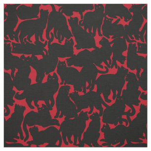 Cat Fabric Cat Lover Art Patroonverbindingen Stof