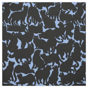 Cat Fabric Cat Lover Art Patroonverbindingen Stof