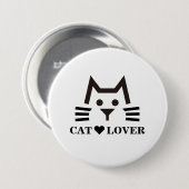 Cat-Face 缶バッジ Ronde Button 7,6 Cm (Voorkant /achterkant)