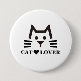 Cat-Face 缶バッジ Ronde Button 7,6 Cm
