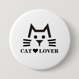 Cat-Face 缶バッジ Ronde Button 7,6 Cm