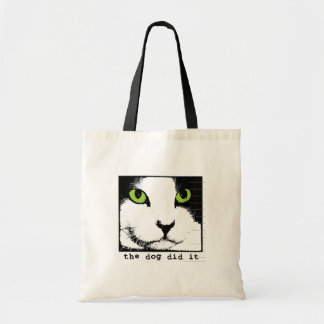 Cat Face Canvas tas
