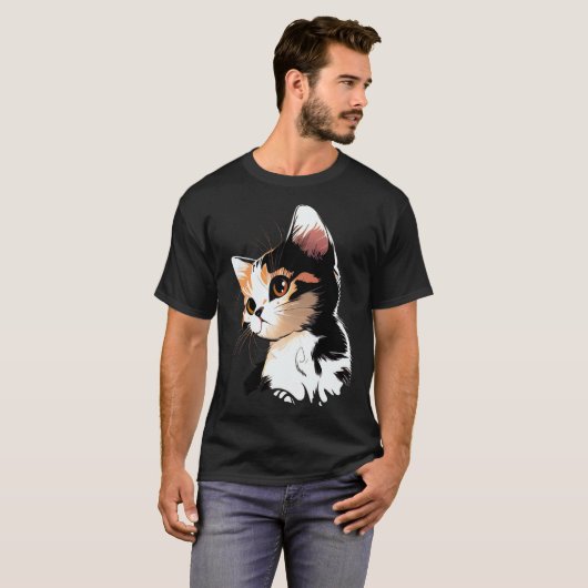 Cat Face  Cat  1 T-shirt (Voorkant volledig)