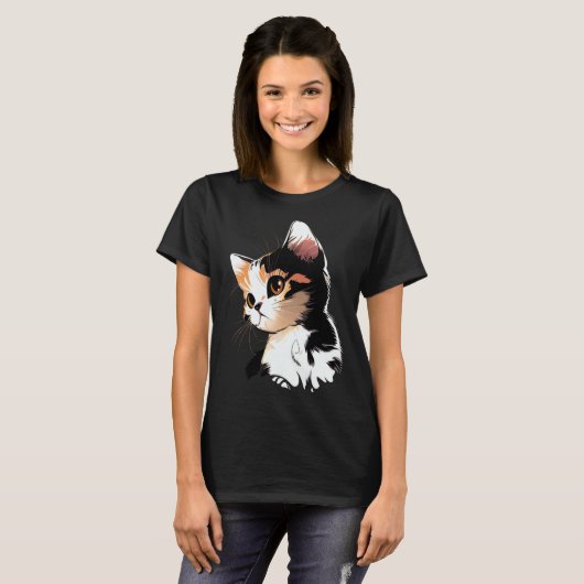 Cat Face  Cat  1 T-shirt (Voorkant volledig)