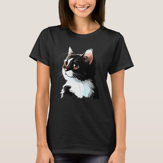 Cat Face  Cat T-shirt (Voorkant)