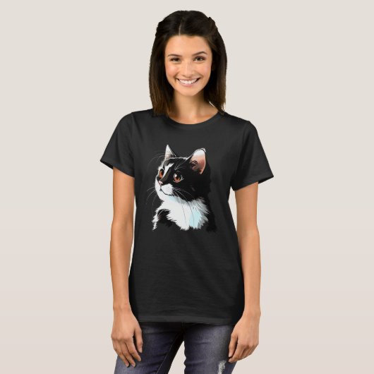 Cat Face  Cat T-shirt (Voorkant volledig)