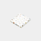 Cat Face Doodle Patroon Post-it® Notes (Schuin)