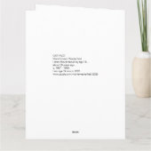 Cat Face Drawing By Mark Edward Westerfield  Bedankkaart (Achterkant)