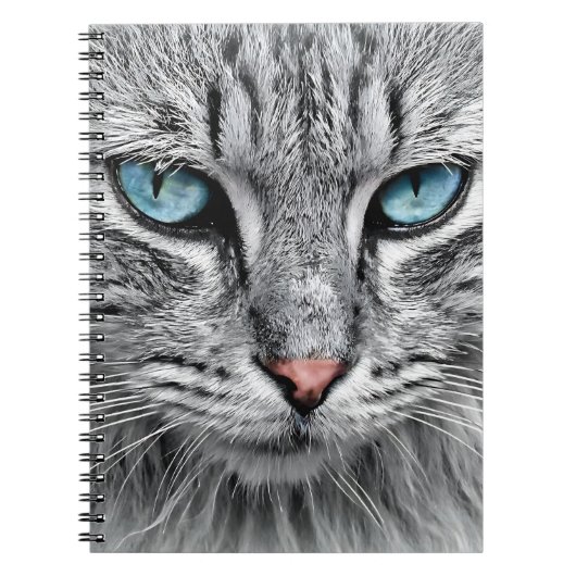 Cat Face Fractal Design-10682 Notitieboek (Voorkant)