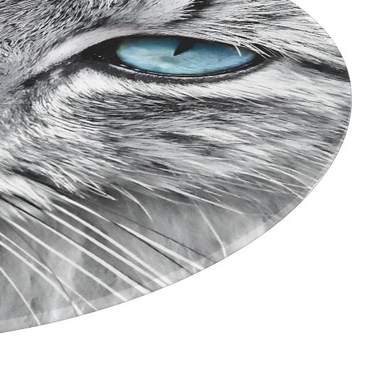 Cat Face Fractal Design-10682 Snijplank (Hoek)