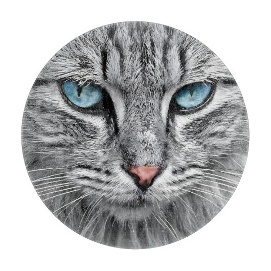Cat Face Fractal Design-10682 Snijplank (Voorkant)