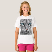 Cat Face Fractal Design T-shirt (Voorkant volledig)