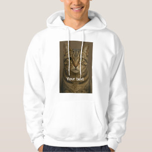Cat Face Hoodie met aangepaste tekst – Cardigan St