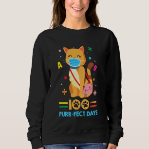 Cat Face Mask Funny 100 dagen van Kinder jongens G Trui