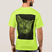 Cat Face mijn middelbare schooltekening T-shirt (Achterkant)