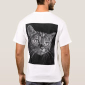 Cat Face mijn middelbare schooltekening T-shirt (Achterkant)