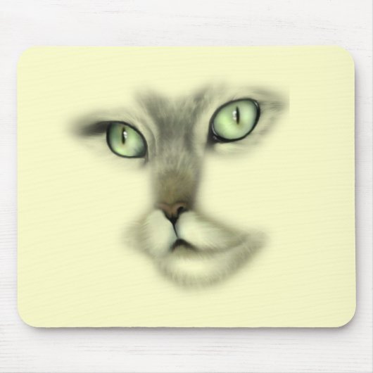 Cat Face Mousepad Muismat (Voorkant)