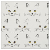 Cat Face Pattern Stof (Swatch)