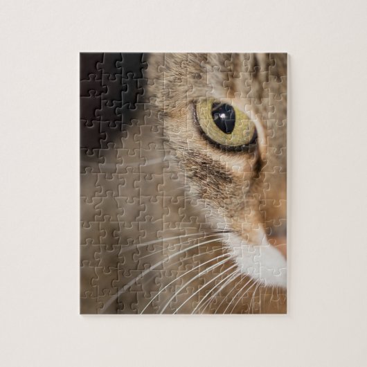 Cat Face Photo Puzzle Legpuzzel (Verticaal)