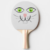 Cat-Face Ping Pong Paddle Tafeltennisbatje (Voorkant)