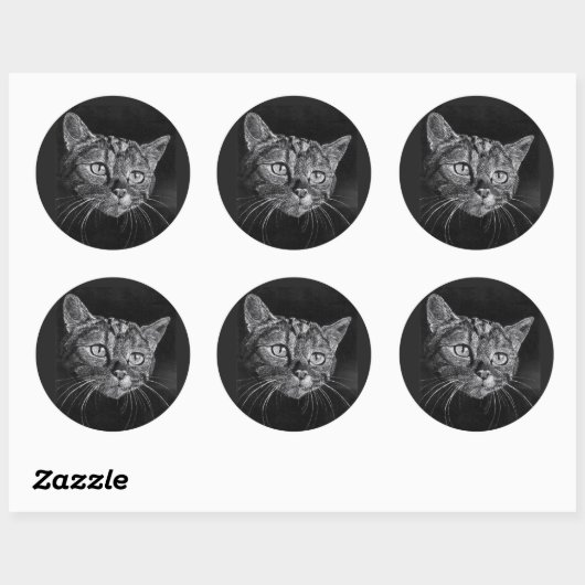Cat Face Sticker (Vel)