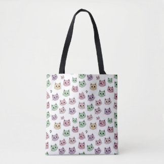Cat Face Tote Bag