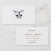 cat face visitekaartje (Voorkant / Achterkant)