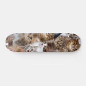 Cat Faces Patroon Persoonlijk Skateboard (Horizontaal)