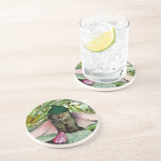 Cat Fairy Elf Onderzetter (Zijkant)