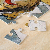 Cat Fairy Tale Art Puss in Laarzen  Kunstwerk Legpuzzel (Zijkant)