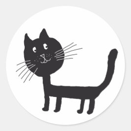 Cat Faith Classic Ronde Sticker