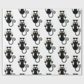 Cat Falling neergehaald leuke tekenfilm Cadeaupapier (Vlak)