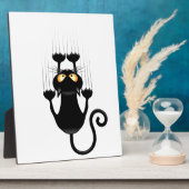 Cat Falling neergehaald leuke tekenfilm Fotoplaat (Zijkant)