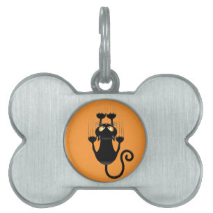 Cat Falling neergehaald leuke tekenfilm Huisdieren Naamplaatje