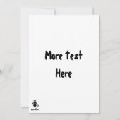 Cat Falling neergehaald leuke tekenfilm Kaart (Achterkant)